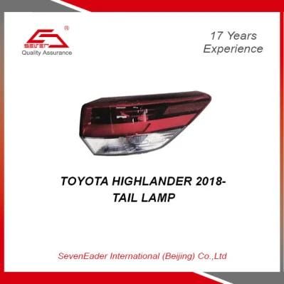 Wholesale Auto Car Tail Light Lamp for Toyota Highlander 2018-