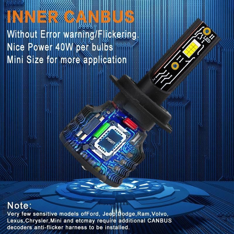 K20 Plus LED Light Car Headlight 5200lm 43W H4 LED H7 Canbus H1 H3 H8 H11 9005 9006 3000K 6000K Car Auto Headlight LED Lights for Car