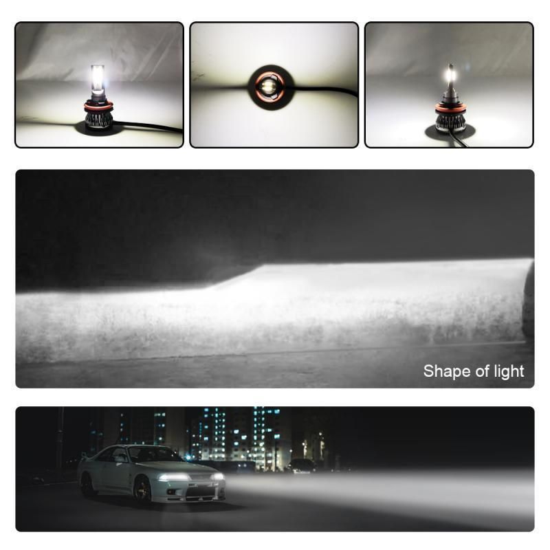 L1 Mini LED Headlight 9005 9006 H1 H4 H7 H8 H9 H10 H11 5202 COB 36W 8000lm White Car LED Headlight Bulbs 9005 9006