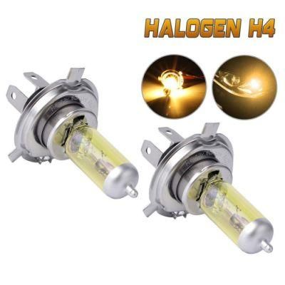 Automotive Headlight Bulb H4 3000K Yellow 60/55W Car Halogen Bulb