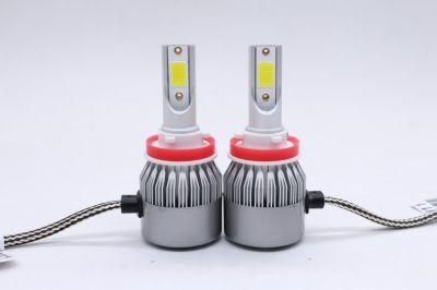 C6 LED Headlights, Headlights, Factory Direct Sales, Super-Concentrating and Super-Bright COB Light Source H11