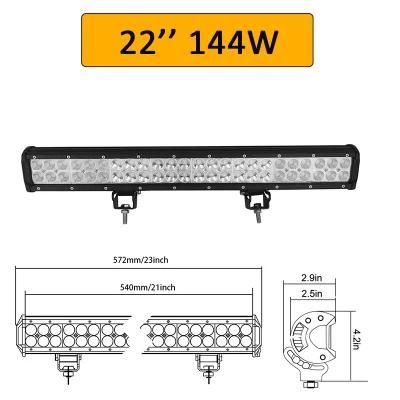 Carolyn 20&prime;&prime;126W LED Light Bar Truck Spare Parts Offroad LED Light Bar 22&prime;&prime;144W LED Work Light for Jeep Ford Car 4WD Truck SUV ATV