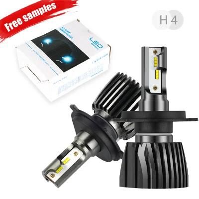 V23 Hot Selling LED Motorcycle Headlight Without Fan 5500lm 6000K Car LED Headlights Automotive H11 LED Headlight