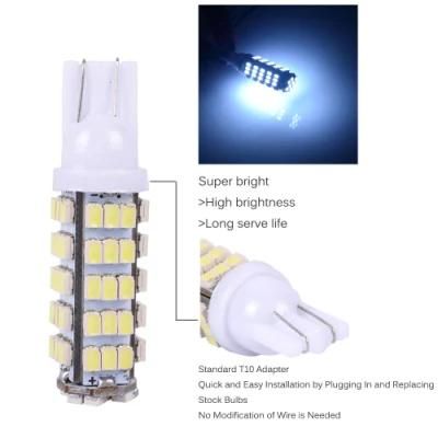 T10 1206 68 SMD White LED Bulbs W5w 194 927 161 Socket Type LEDs Cars Pathway Lighting Reading License Plate Lights 12V
