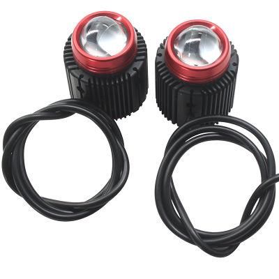 Mini U9 LED Laser Headlight Function Low Beam Yellow White High Beam