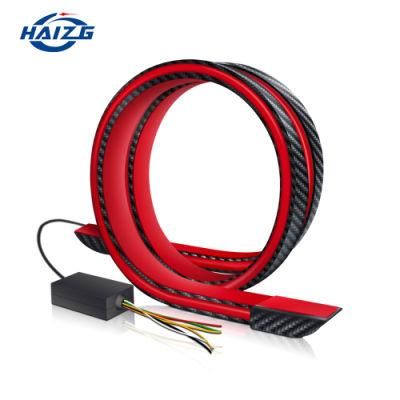 Haizg Universal Rubber Trunk Car Rear Roof Lip Spoiler Strip for Car LED Tail Light Rear Bumper Lip Waterproof Protection