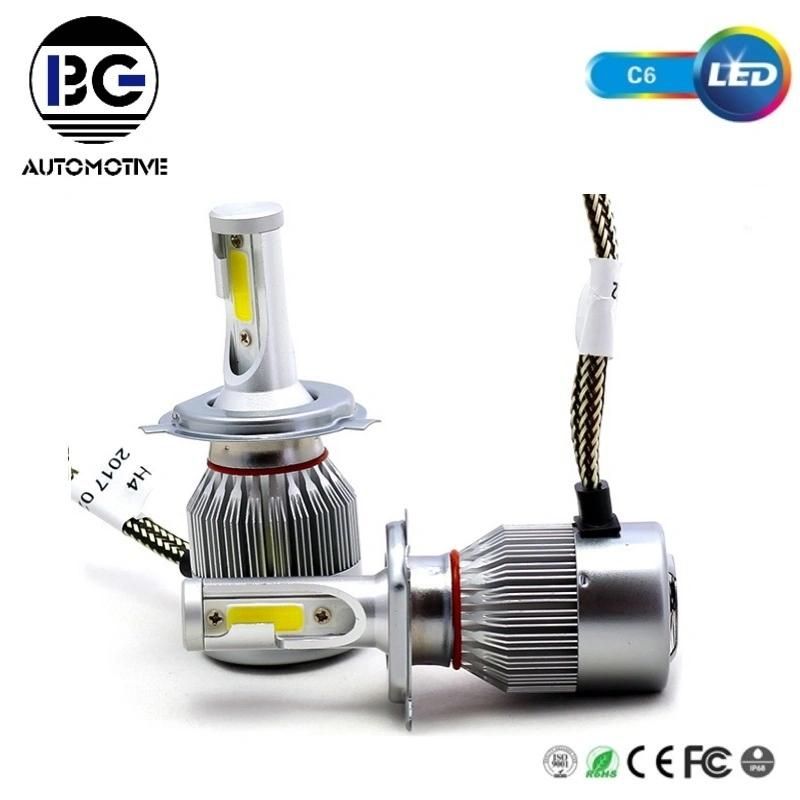 LED Fan Auto 9005 9006 H11 H7 H4 Car H4 C6 LED Headlights C6