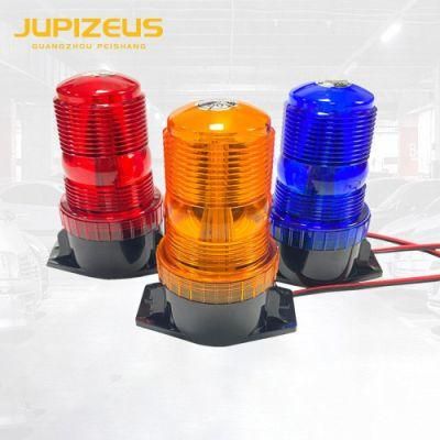 High Power Amber LED Strobe Light Beacon Rotating Flashing Safety Signal Lamp for Heavy Machinery Vehicles, Automobiles