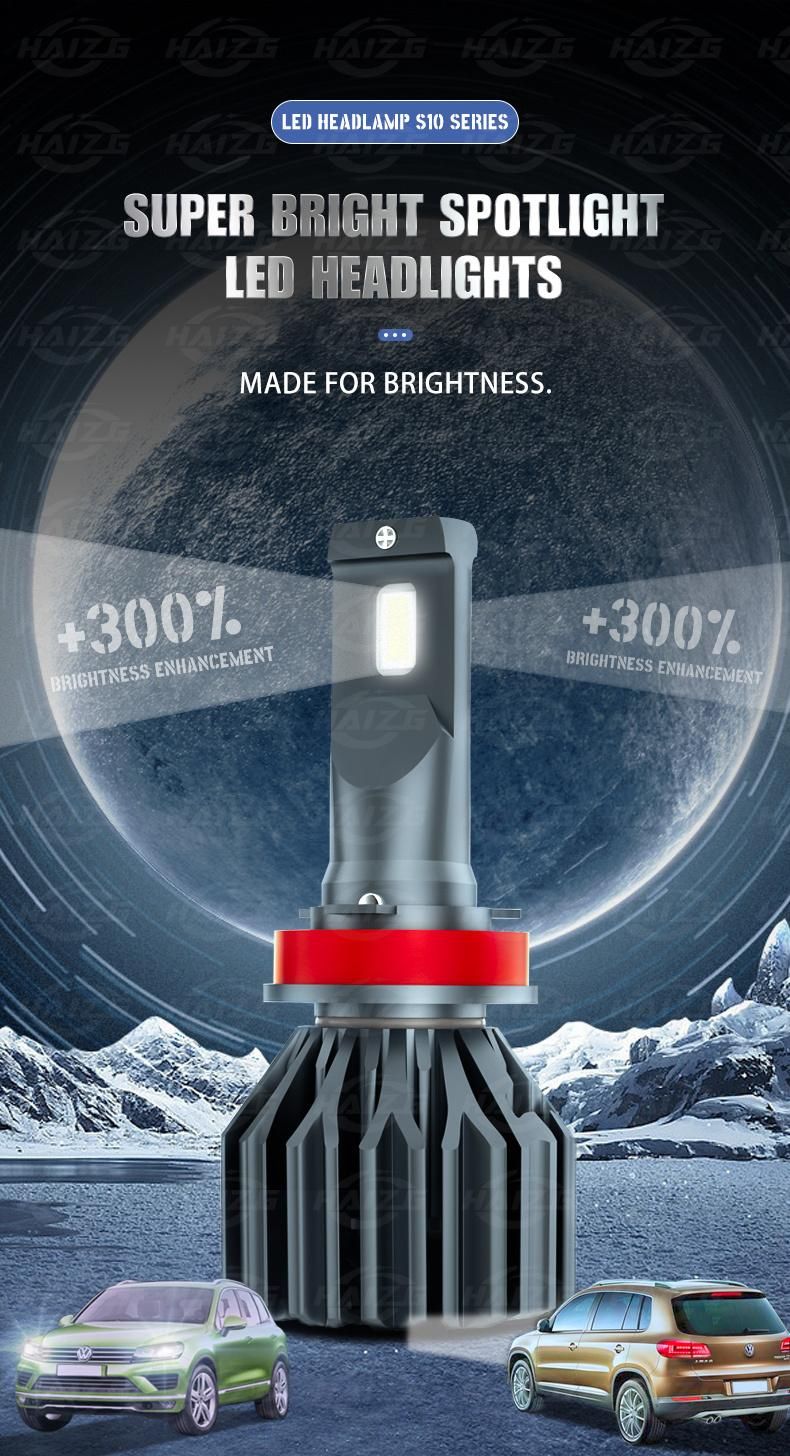 Super Bright S10 80W High Power Auto Car Accessories 12V LED Headlight Bulbs H1 H4 H7 H11 9005 9006 Car LED Headlight