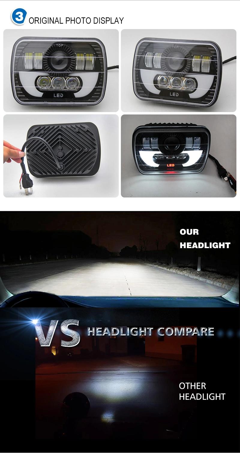 5X7 LED Headlight High Low Beam 7inch Truck LED Headlight 4X4