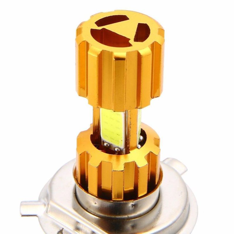 Ba20d Three Sides COB Chips Headlight Lamp Bulb DC 10-80V 6500K 2000lm Motorcycle Bike Light