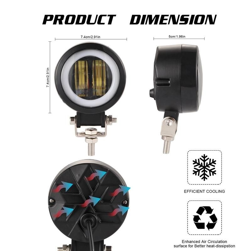 LED Motorbike Lamp 12V LED Turn Signal Driving Light Auto Part Motorcycle Turn Car LED Headlight