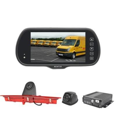 720p Touch Button LCD DVR Van Car Truck Rearview Mirror Monitor Camera System