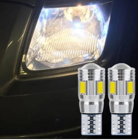 2X Canbus T10 W5w LED Bulb 5630 6 SMD for Signal Light Auto Claerance Wedge Side Reverse Trunk Lamp No Error 12V