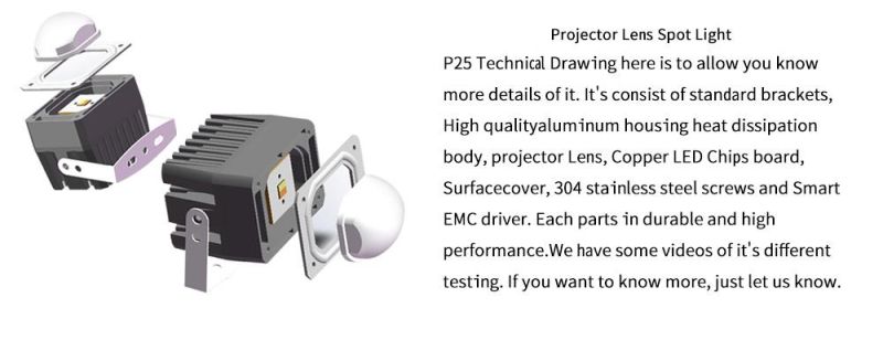 Lightech LED Driving Light S2 with Auto Projector Lens RGB LED Rectangle Headlight X3 C6 H4