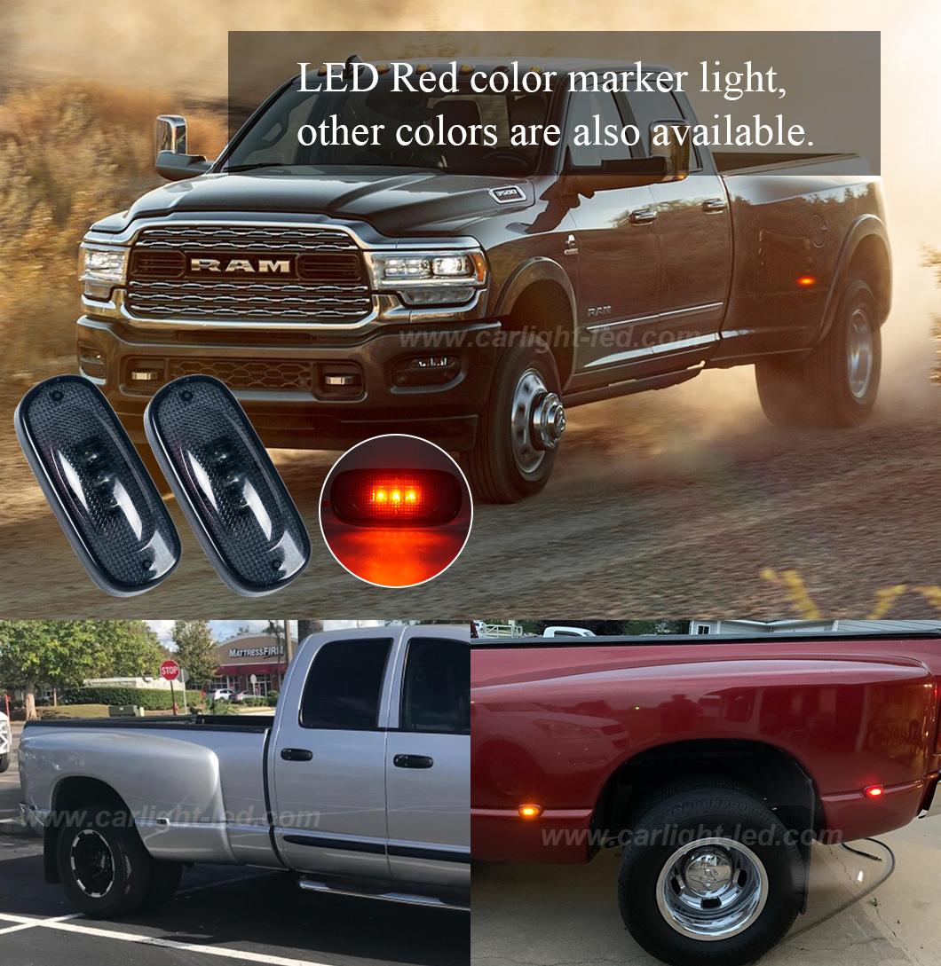 Dual Cab Bed Fender LED Side Marker Lights (BD-003Y03SNB-S)