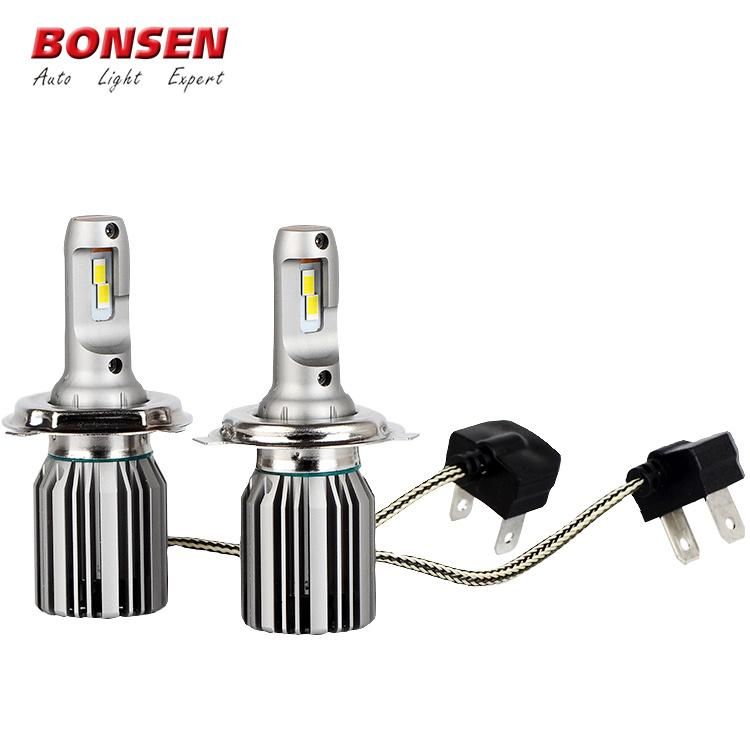 LED Replacement Headlight Car Bulbs H4 H11 with COB Chip
