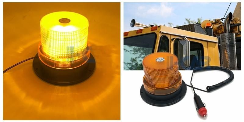 24V LED Truck Excavator Amber Strobe Lamp Emergency Light Beacon Light Trailer Light