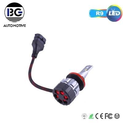 China Manufacturer Cheap Auto Lighting 60W 6000K Headlamp Bulb LED Lights R9 LED H4 H11 H3 H7 LED Car Headlight 9006 9005