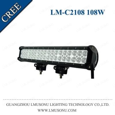 Lmusonu 20 Inch Waterproof Offroad Trucks Tractor Straight Light LED Bar 108W