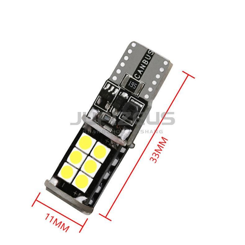 T10 Width Lamp 3030-15SMD Canbus Car Instrument Light License Plate Light