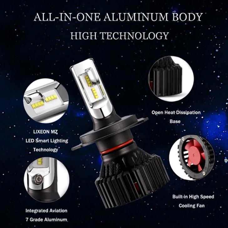 Zes T8 C6 LED Headlight 60W 9005 9006 H4 H7 H8 H11 Car Motorcycle LED Headlight Car LED 8000lm