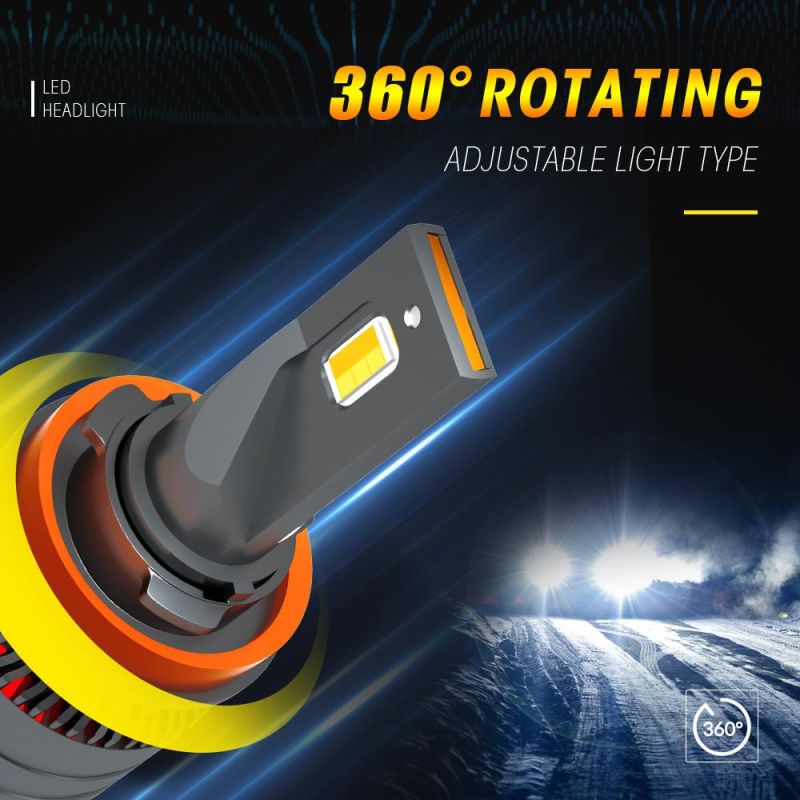 High Power 50W 12V 3000K/4300K/6000K Tricolor High Low Beam Autimotive LED Light Waterproof IP68 LED Headlight for Car