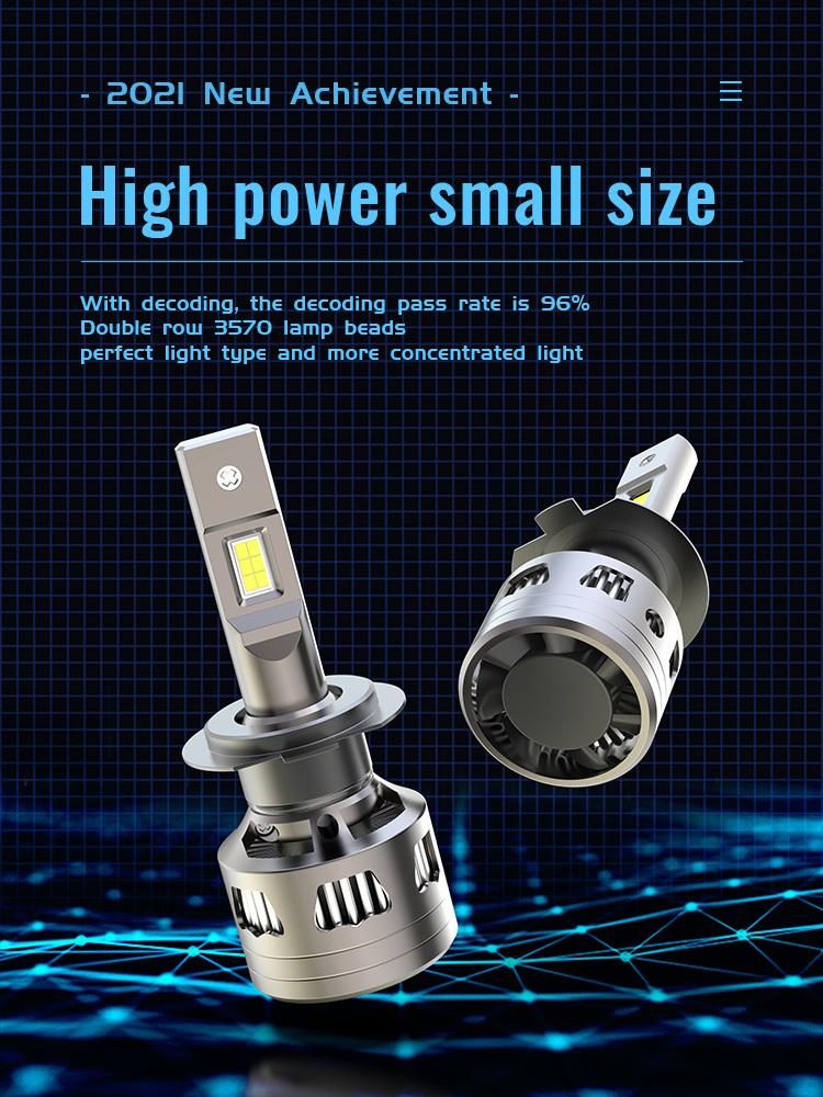 F3s Flip Chip High Lumen 110W 22000lm High and Low Beam H4 LED Headlight H7 LED Headlight Bulb H11 LED Headlight Bulb