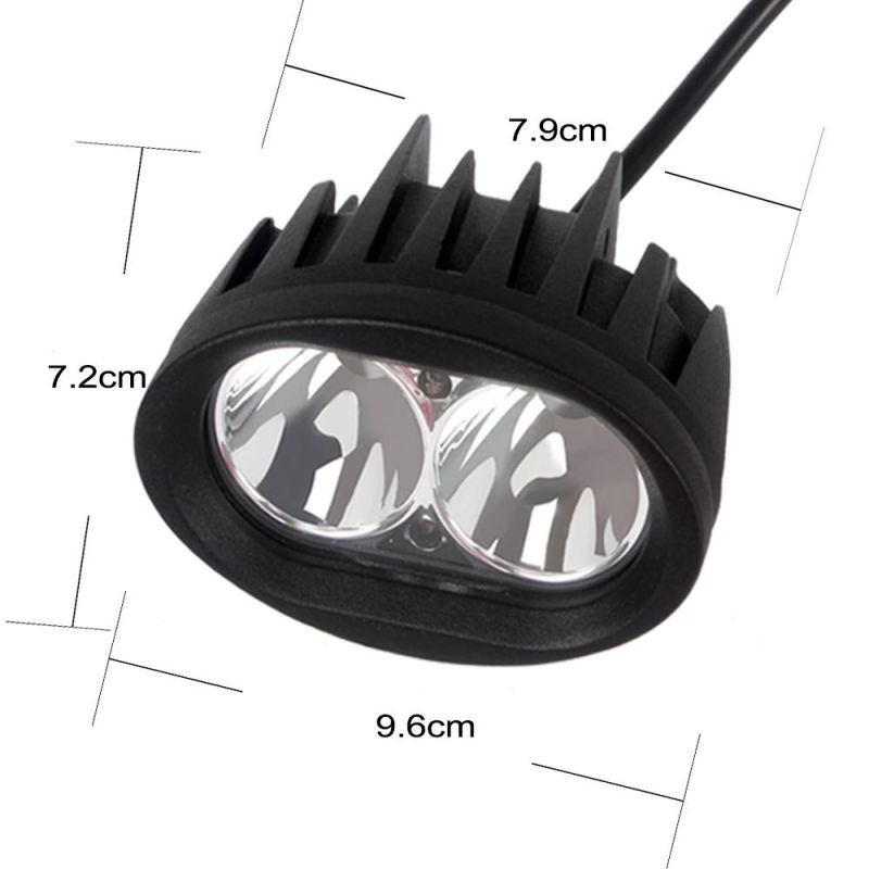 20W 12V LED Work Light Lamp Spotlight Worklight Offroad Working Light for ATV SUV Motorcycle Truck Boat Car Styling