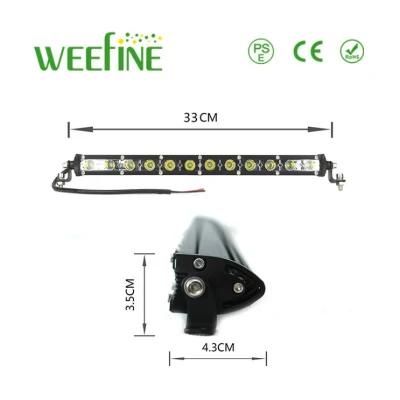 OEM Service 72W Automobile Slim LED Light Bar with Die-Cast Aluminum Housing and PC High Transmittance 6D Lens