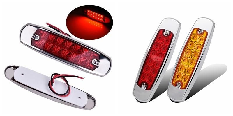 12V 24V Red Truck Marker Lights Trailer Fog Tail Lamp LED Truck Indicator Light
