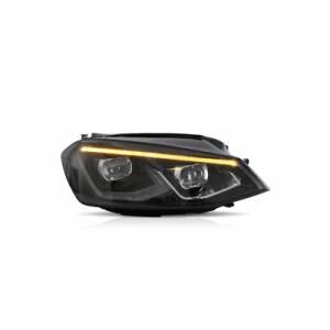 for Golf 7 LED Headlight 2008-2013 for Mk7 Gti Modify to Golf 8 Design