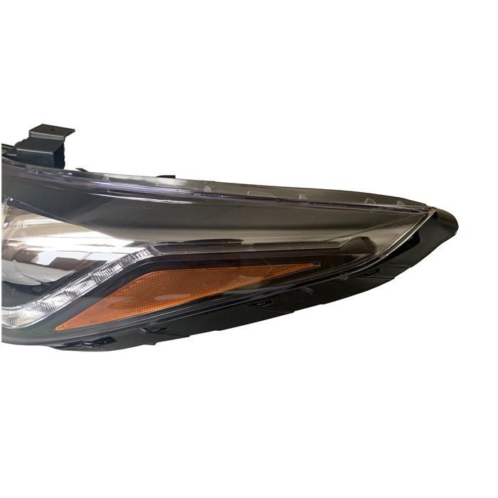 Auto LED Head Lamp for Hyundai Accent 2017 2018 2019 2020 Black LED with Yellow Corner 92101-H5000 92102-H5000 Headlight