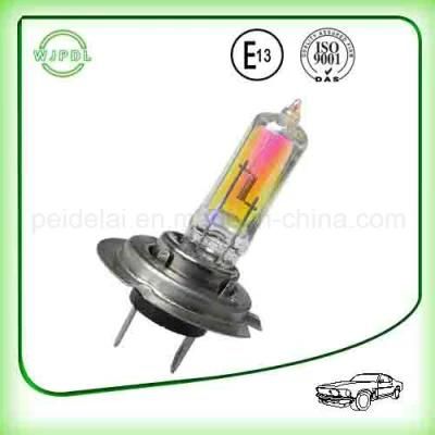 Rainbow/ Golden H7 Auto Halogen Headlight/ Headlamp