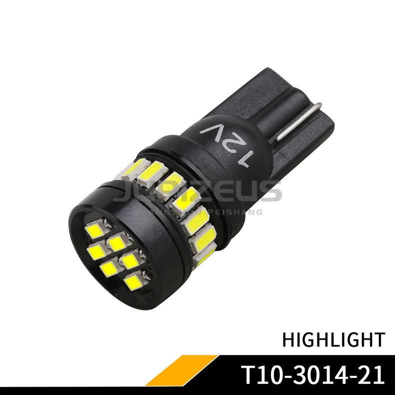 T10 Width Lamp 3014SMD Car Instrument Light 21 Bulb Highlight Cross-Border Special for License Plate Light