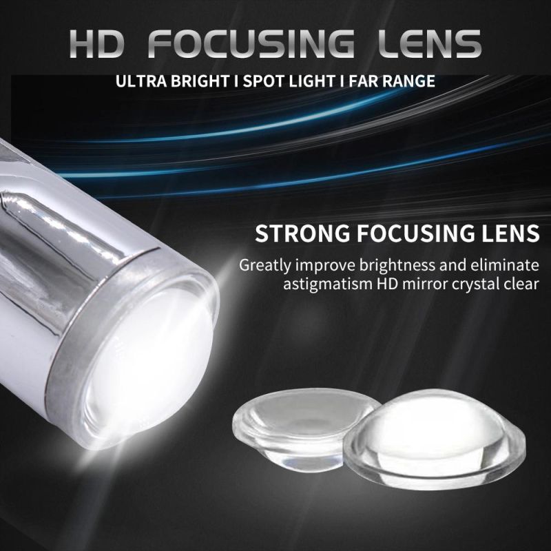 H4 LED Lens Bulbs 5500K White 40W 4000lm Mini Projector Bi-LED Lens Bulbs Cars LED Leadlight H4 High Low Lens