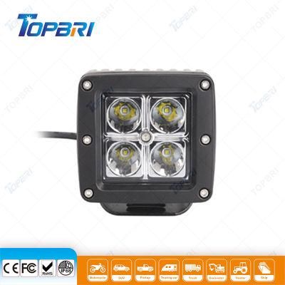 Aluminum Waterproof 10-30V 12W Offroad Auto LED Car Light