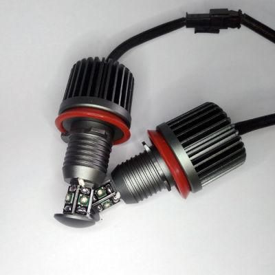 Blue 40W H8 LED Angel Eyes Headlight