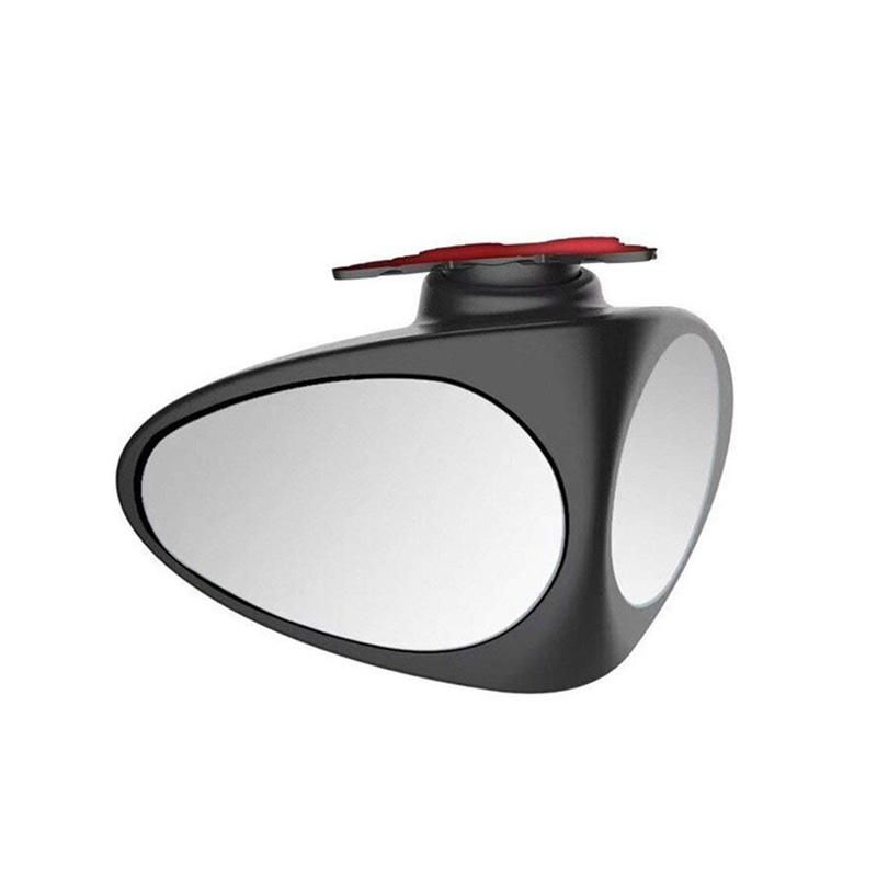 Car Blind Spot Wide Angle Mirror 360 Rotation Adjustable Convex Rear View Mirror