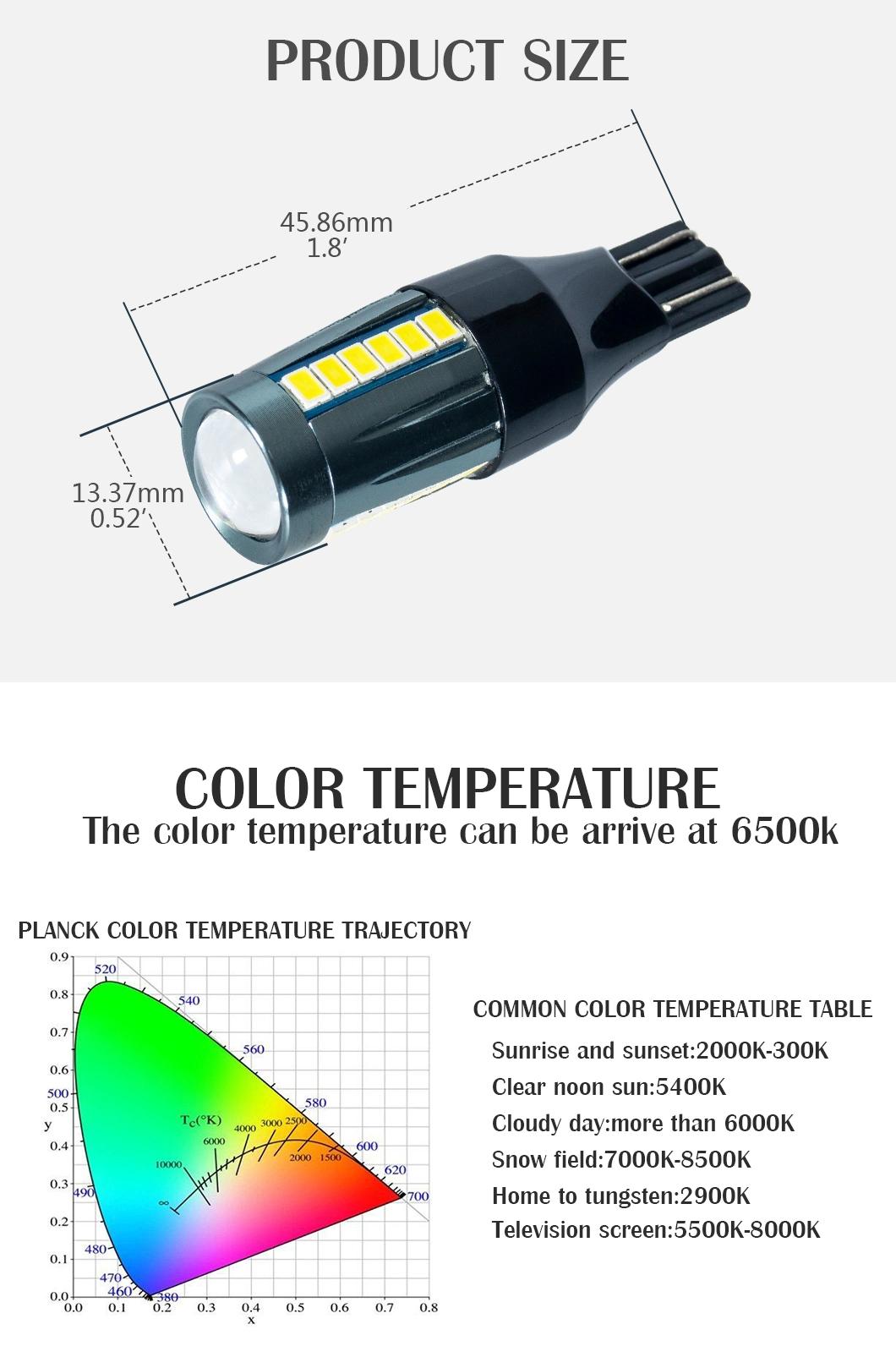 T15 LED Backup Reverse Light LED Rear Light