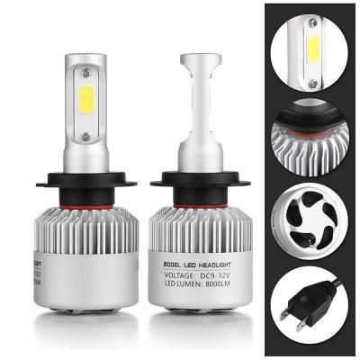 Super Bright S2 LED Headlight Bulb 72W 8000lm Light Bulb H1 H4 H7 H11 9005 9006 9004 9007 H13 H16 Headlamp Kit for Toyota Jeep BMW