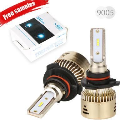 L8 4500lumen Decoder Zes Cooling Fan H4 LED Car Light Bulb Mini H3 H11 9005 9006 880 Canbus H7 LED F2 H4 H7 LED Headlights