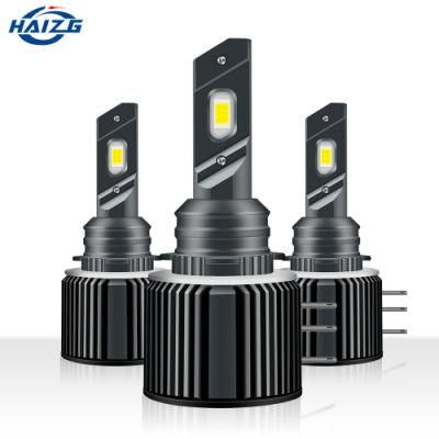 Haizg High Quality H15 LED Headlight 50W 6000K High Low Beam Spotlight H4 LED Other Lighting System