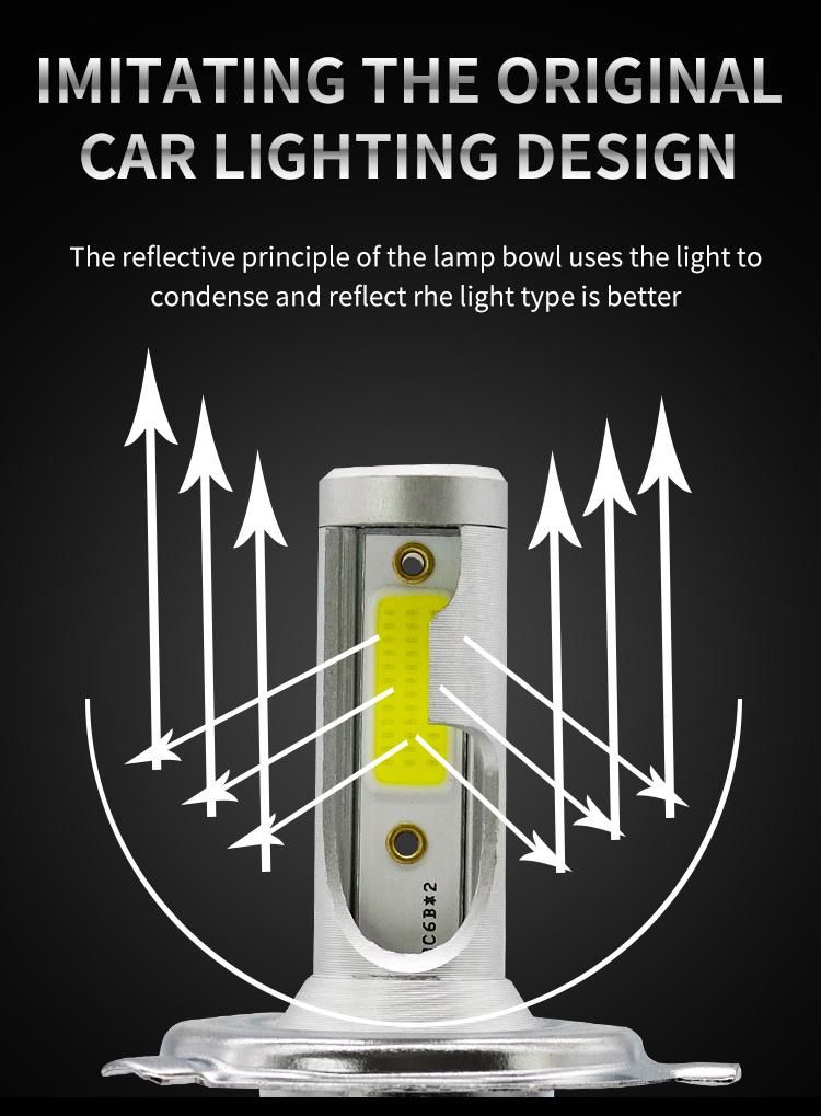 Wholesale Cheapest C6 S2 Car LED Lighting 36W 72W 3800lm Auto Lamps LED Light Bulb H4 Auto Light H7 LED Car Light H11 9005 9006 LED Headlight Bulb