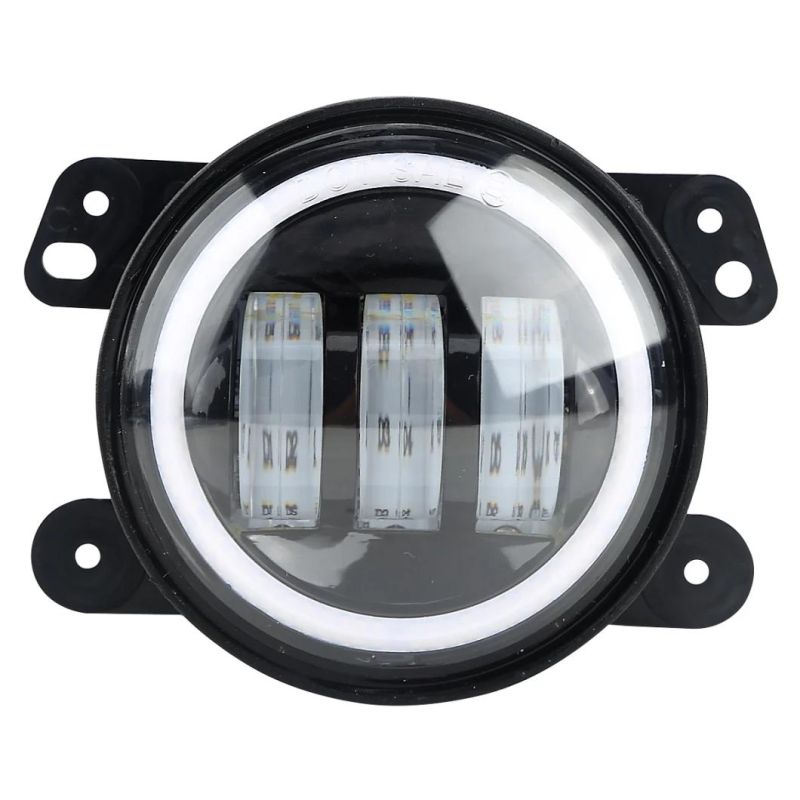 4 Inch 30W LED Foglights Projector Driving Light White/Amber Turning Signal for Jeep Wrangler Dodge Chrysler Front Bumper Lights