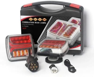 2021 Bonsen OEM 2PC 4.3&quot; Wireless Trailer Boat LED Light Kit