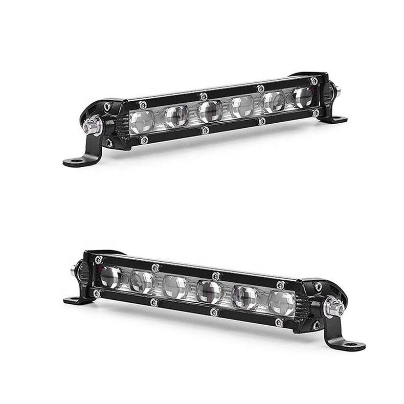 High Quality 18W 4D 7" LED Light Bar Flood Beam Single Row Light Bar for 4X4 Trucks Offroad