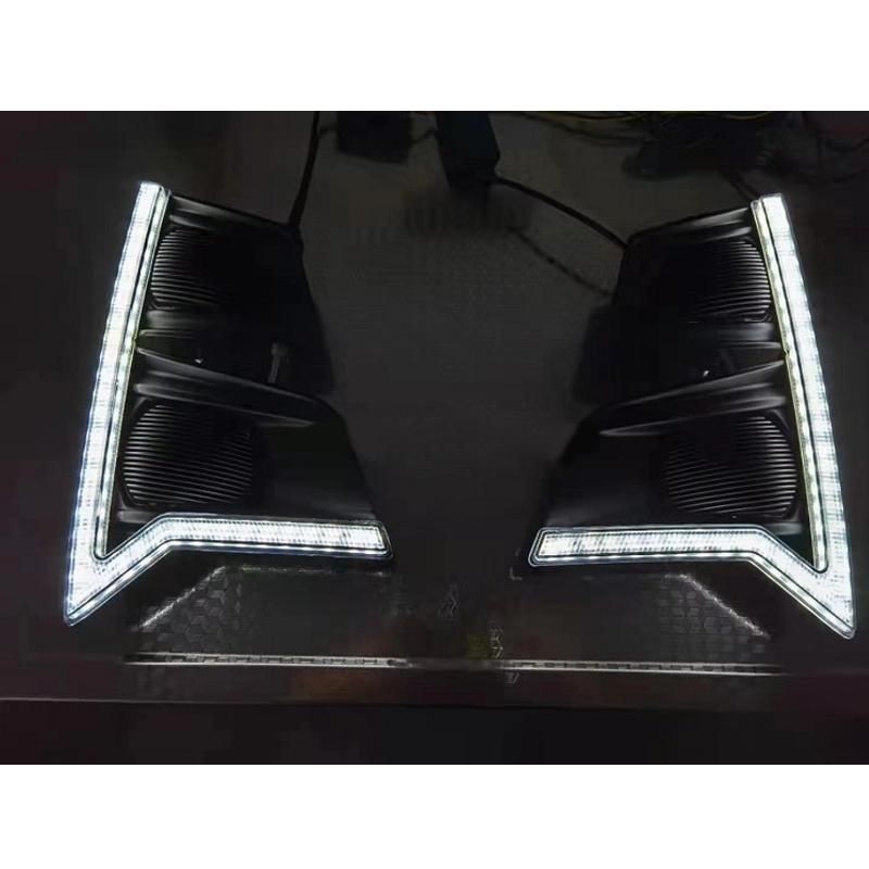 High-Brightness Turn Signal LED Daytime Running Light Fog Lamp Cover for Isuzu D-Max Dmax 2020 2021