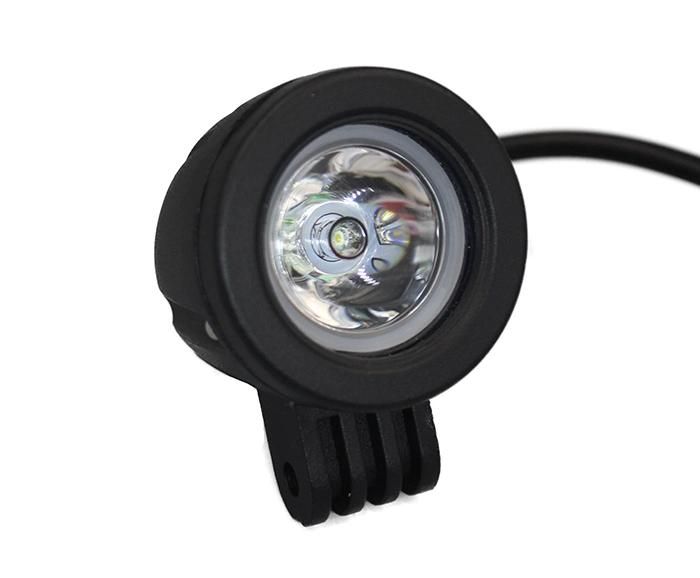 10W Small LED Auxiliary Work Lights Round Sport Flood for Motorcycle Truck Car