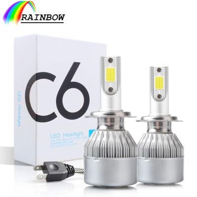 C6 H1 H3 LED Headlight Bulbs H7 LED Car Lights H4 LED 880 H11 Hb3 9005 Hb4 9006 H13 6000K 72W 6000lm Auto Headlamps